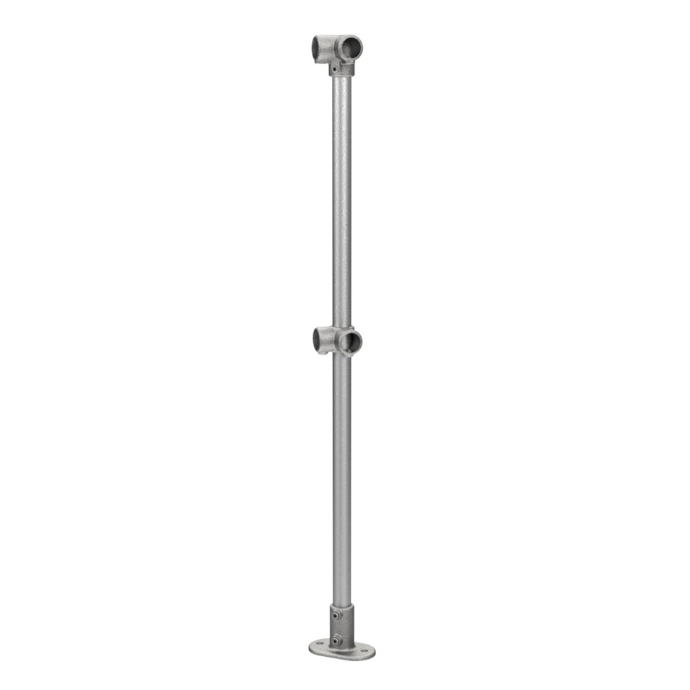 90 Degree Corner Post - B Tube (33.7mm) 1100mm Finished Handrail Height