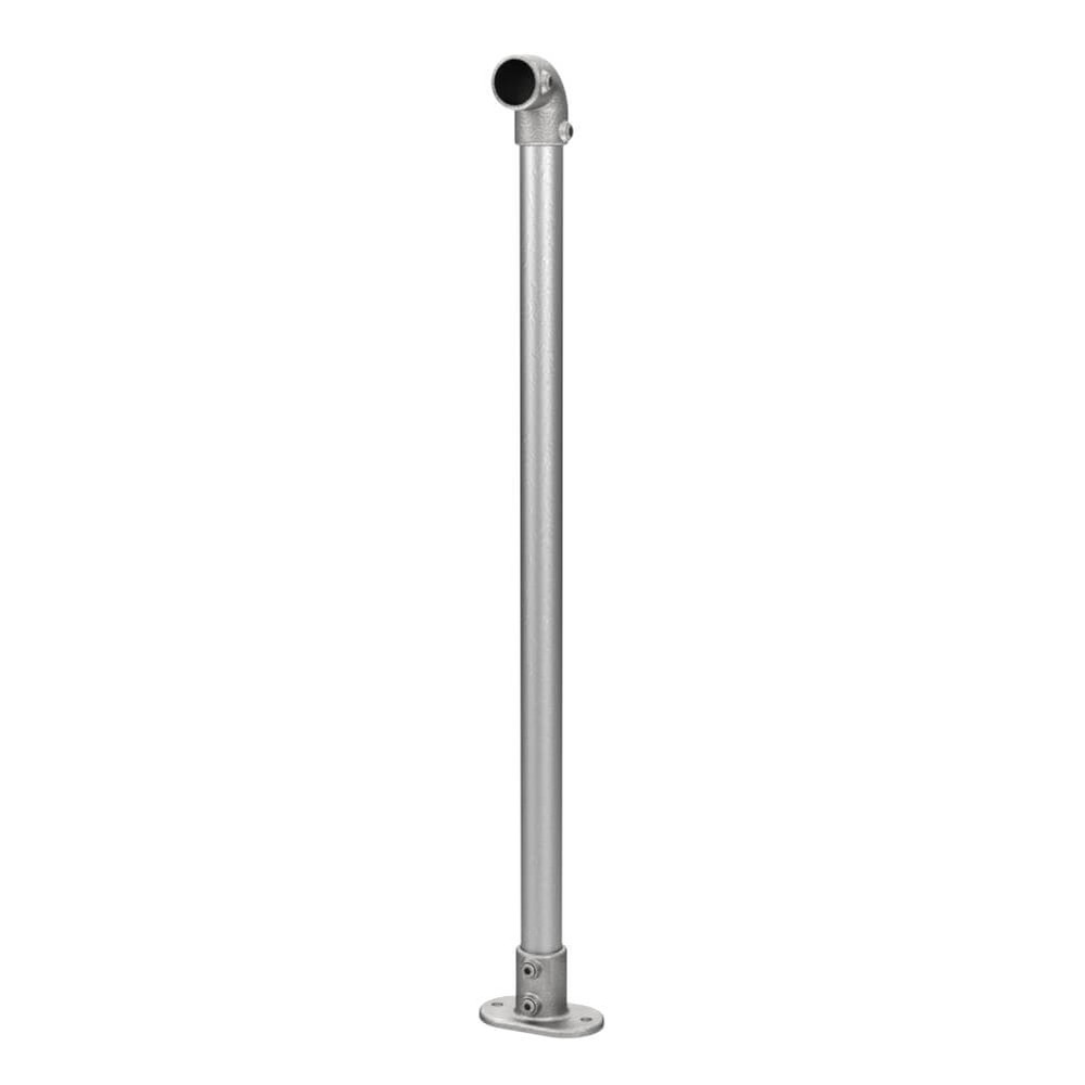 Tube Clamp Bolt-down End Post (48.3mm) 'D' Tube - 1.1m High