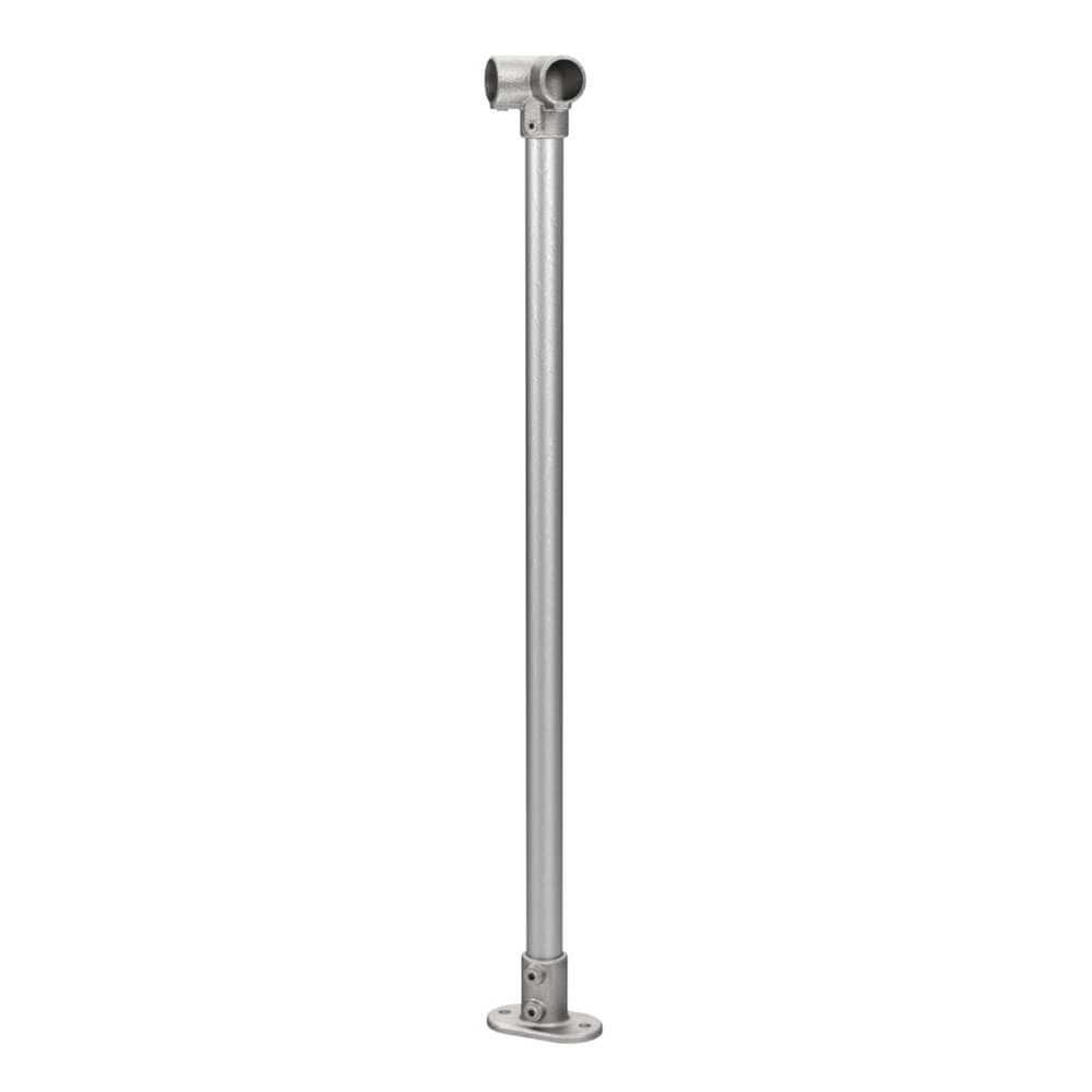 Tube Clamp / Key Clamp Corner Post - C Tube (42.4mm) 1100mm Finished Handrail Height