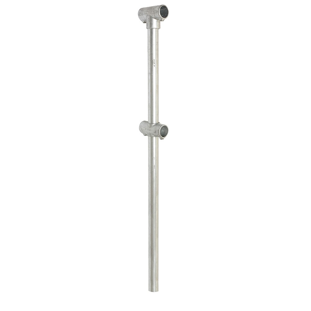Concrete In Mid Post - D Tube (48.3mm) 1100mm Finished Handrail Height