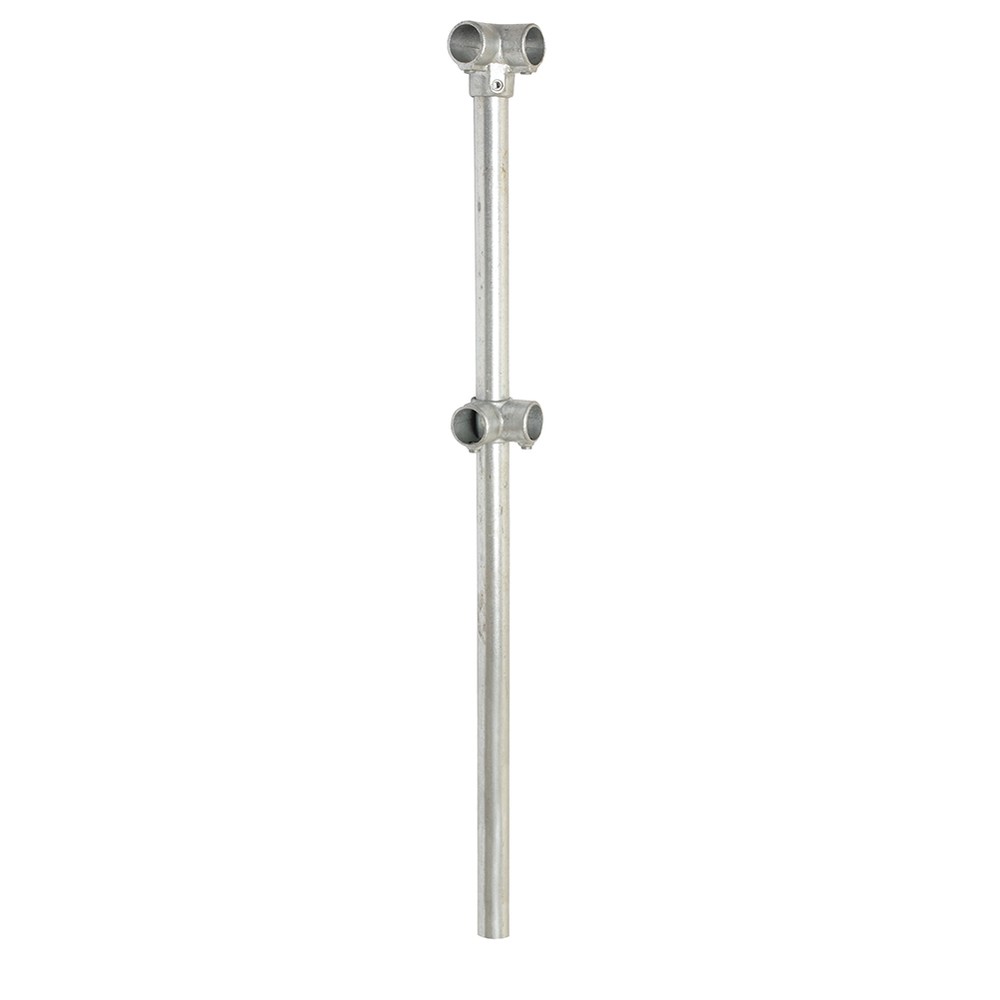 Concrete In Corner Post - D Tube(48.3mm) 1100mm Finished Handrail Height