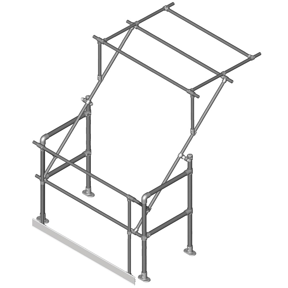 Narrow Frame Pallet Gate Galvanised Finish