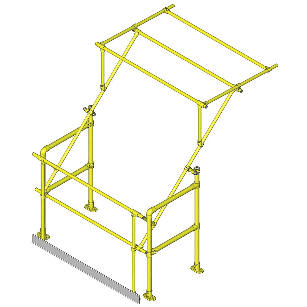 Narrow Frame Pallet Gate Galvanised & PPC Yellow Finish
