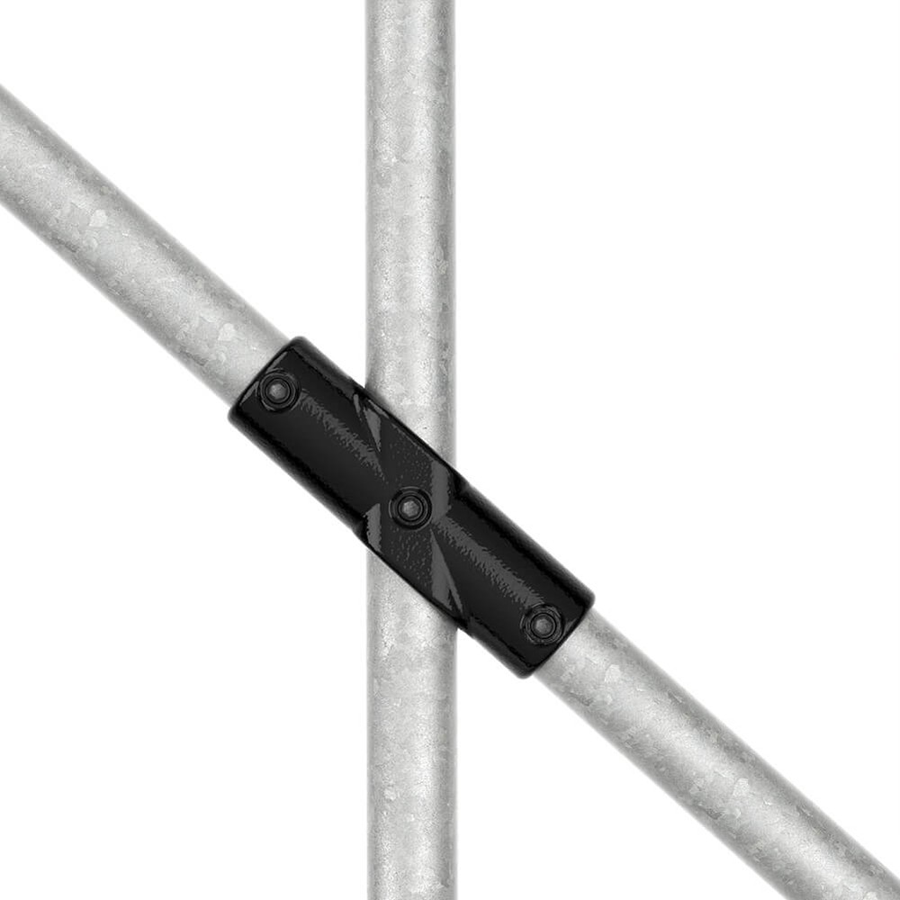Adjustable 2 Socket Cross For 42.4mm Tube - Black Powder Coated