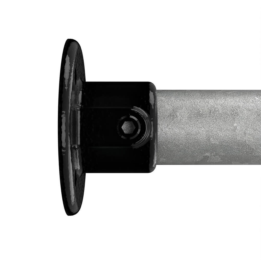 Wall Flange For 42.4mm Tube - Black Powder Coated