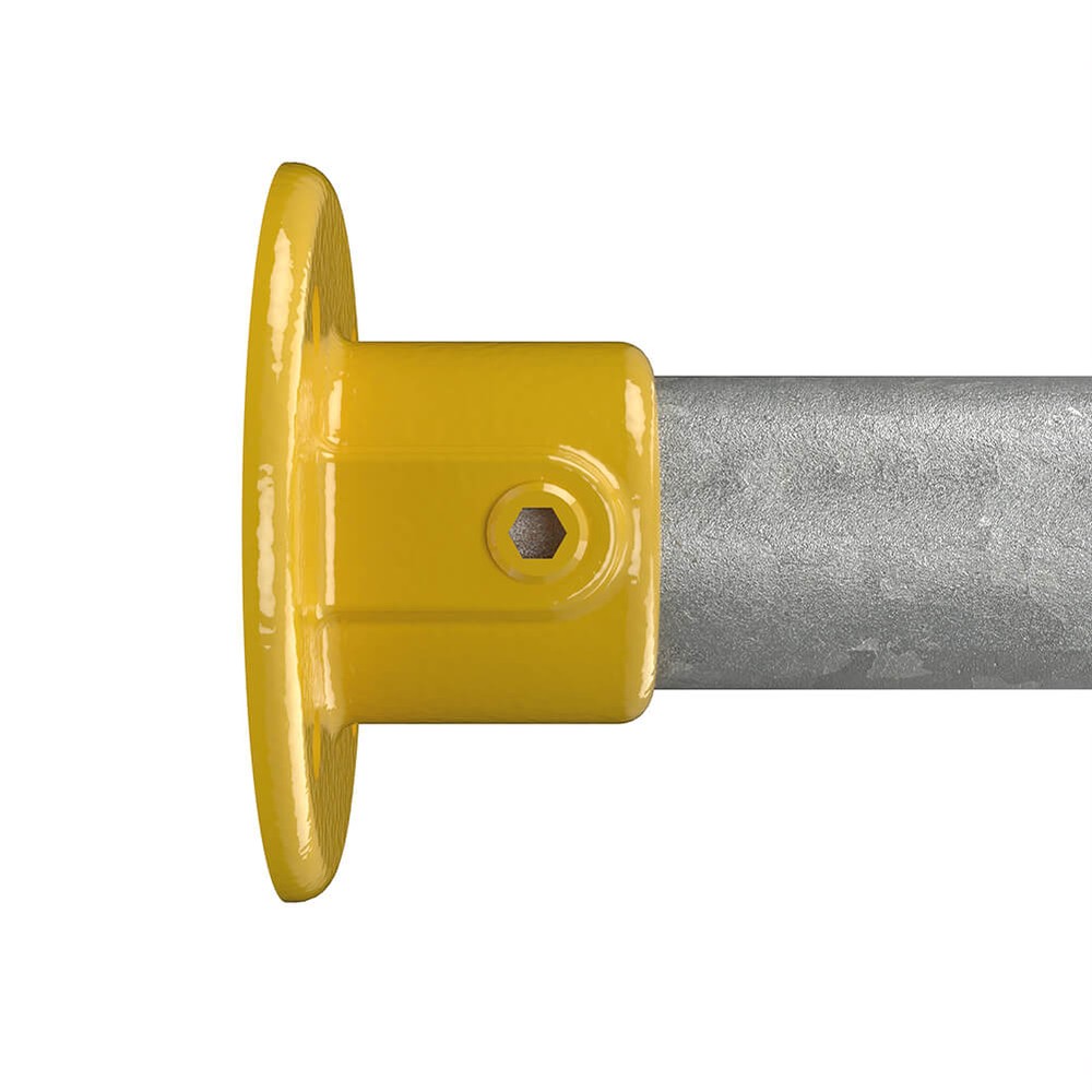 Wall Flange For 48.3mm Tube - Yellow Powder Coated