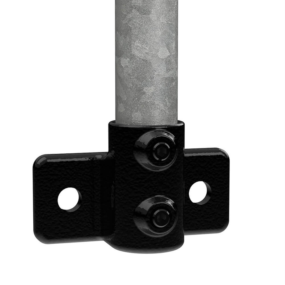 Railing Side Support For 42.4mm Tube - Black Powder Coated