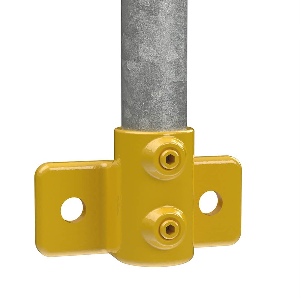 Railing Side Support For 48.3mm Tube - Yellow Powder Coated