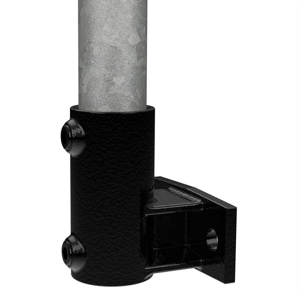 Railing Side Support For 42.4mm Tube - Black Powder Coated