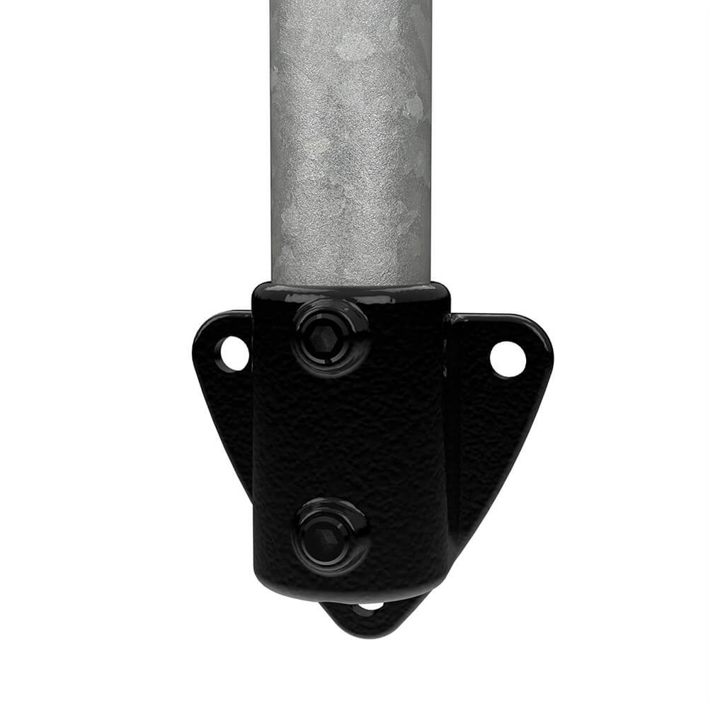 Side Palm Fixing For 42.4mm Tube - Black Powder Coated