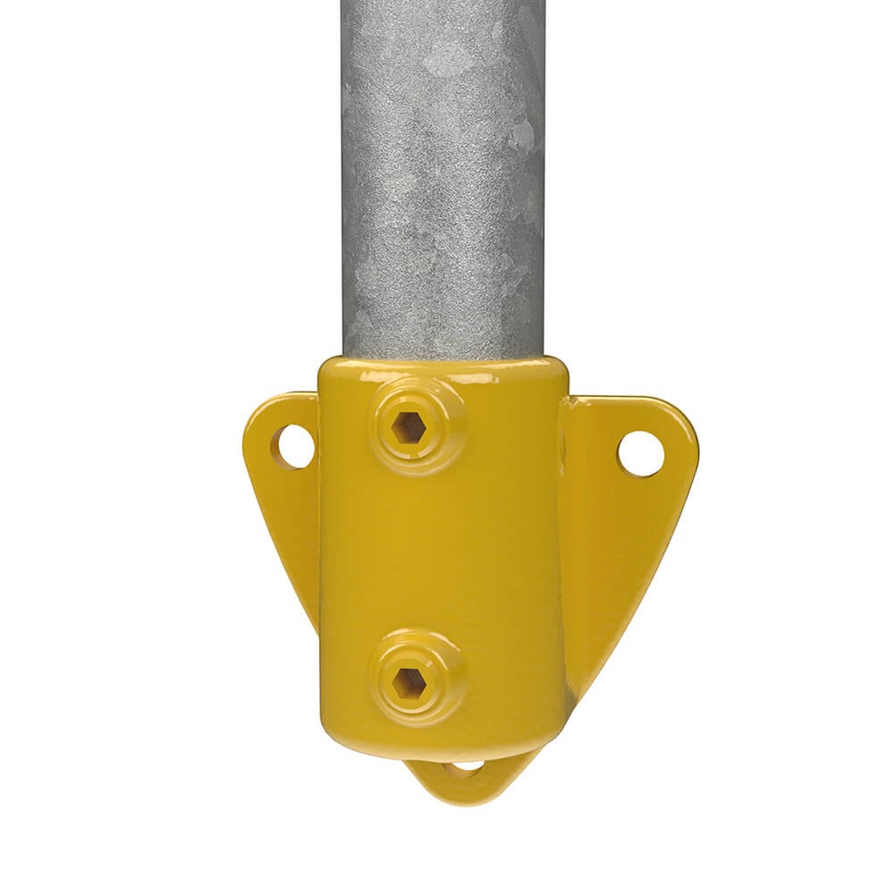 Side Palm Fixing For 48.3mm Tube - Yellow Powder Coated