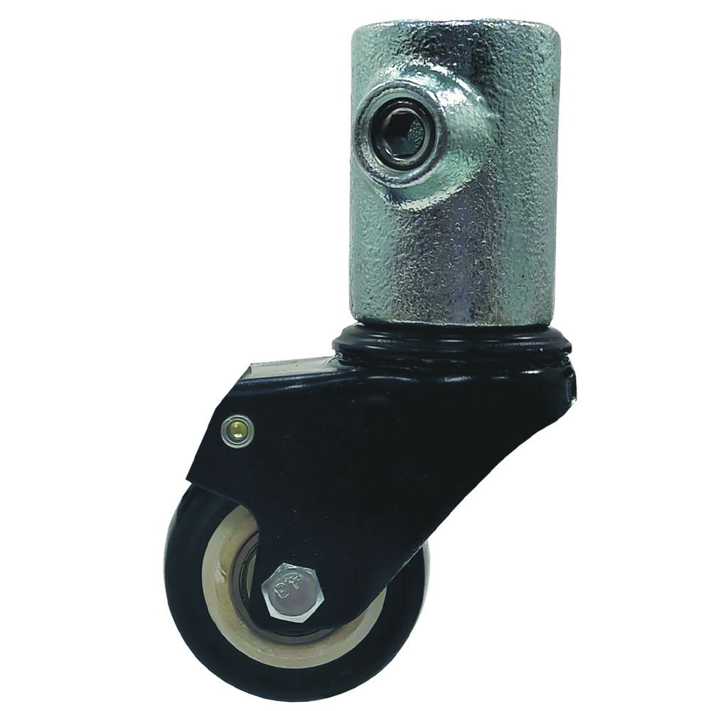 149B Sleeve Joint with Castor Wheel Load capacity - 100 Kgs