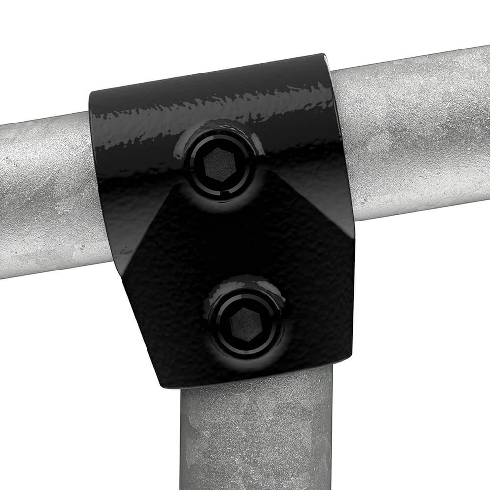 Short Tee Gradient For 48.3mm Tube - Black Powder Coated