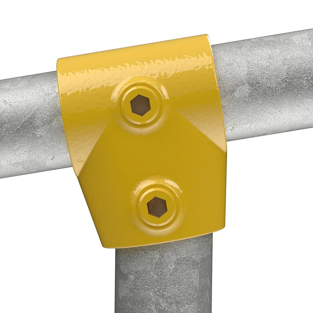 Short Tee Gradient For 48.3mm Tube - Yellow Powder Coated