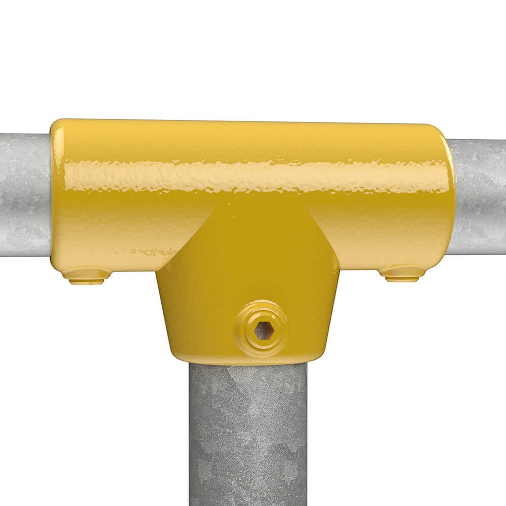 Long Tee Gradient For 42.4mm Tube - Yellow Powder Coated