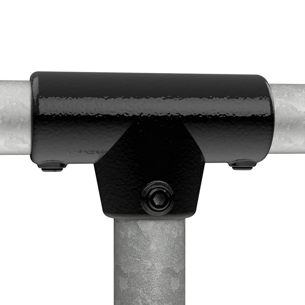 Long Tee Gradient For 48.3mm Tube - Black Powder Coated