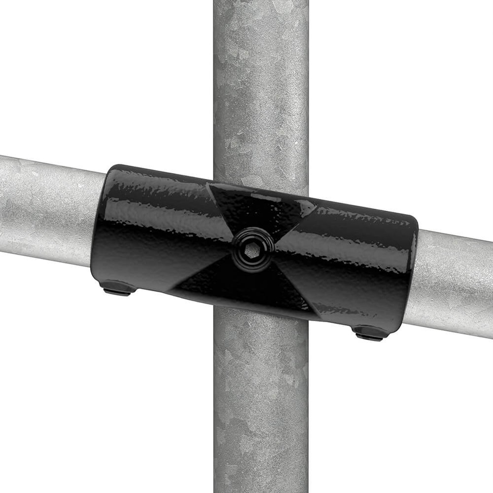 Two Socket Cross For Gradient For 42.4mm Tube - Black Powder Coated