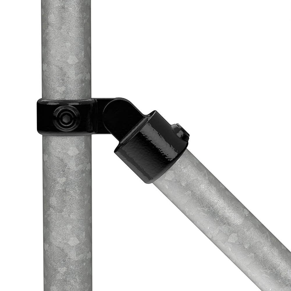 Single Swivel Combination For 48.3mm Tube - Black Powder Coated