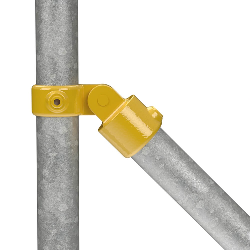 Single Swivel Combination For 48.3mm Tube - Yellow Powder Coated