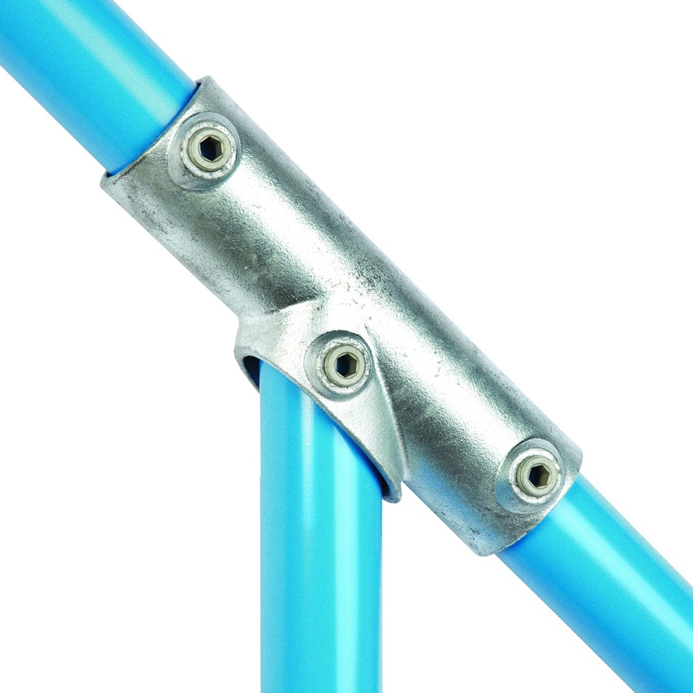 Three Socket Tee for 48.3mm Tube 30 to 45 degrees