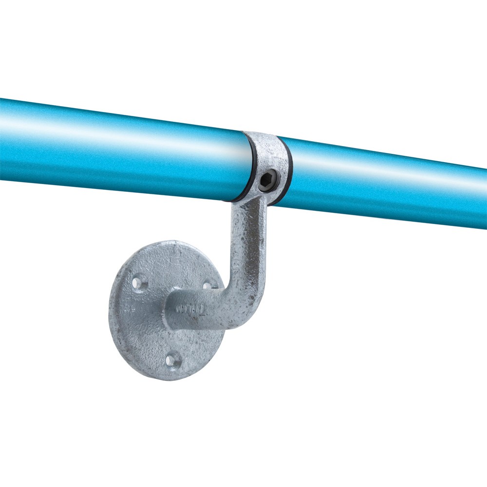 Wall Mounted Handrail Joiner for 42.4mm Galvanised 'C' Tube