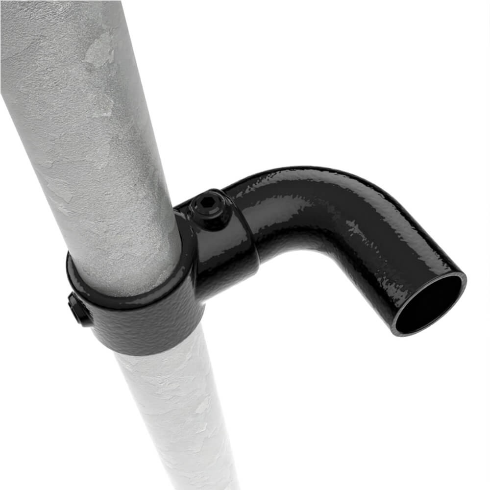 Handrail Curve For 42.4mm Tube - Black Powder Coated