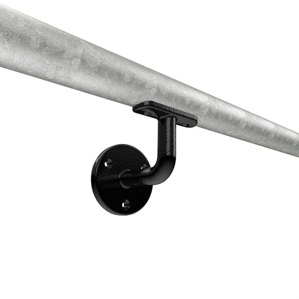 Handrail Bracket For 48.3mm Tube - Black Powder Coated