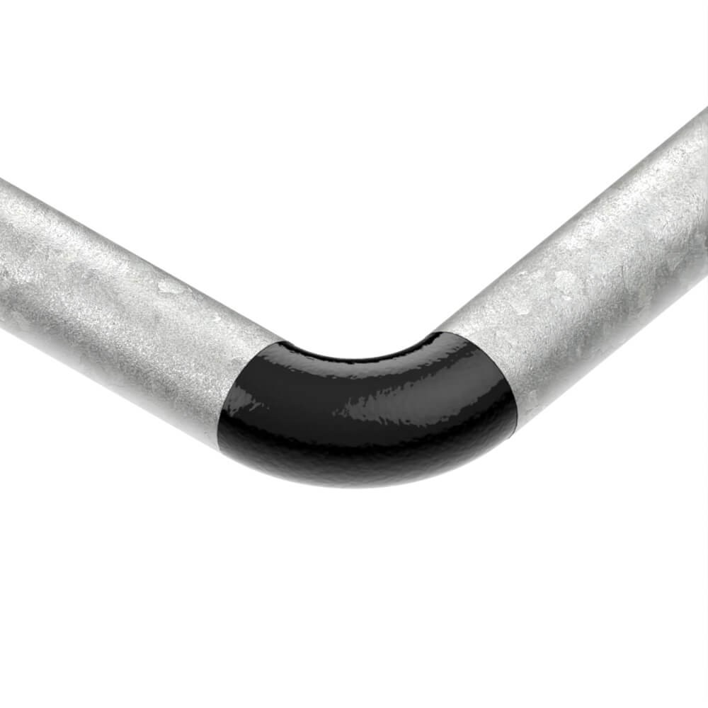 90 Degree Bend For 42.4mm Tube - Black Powder Coated