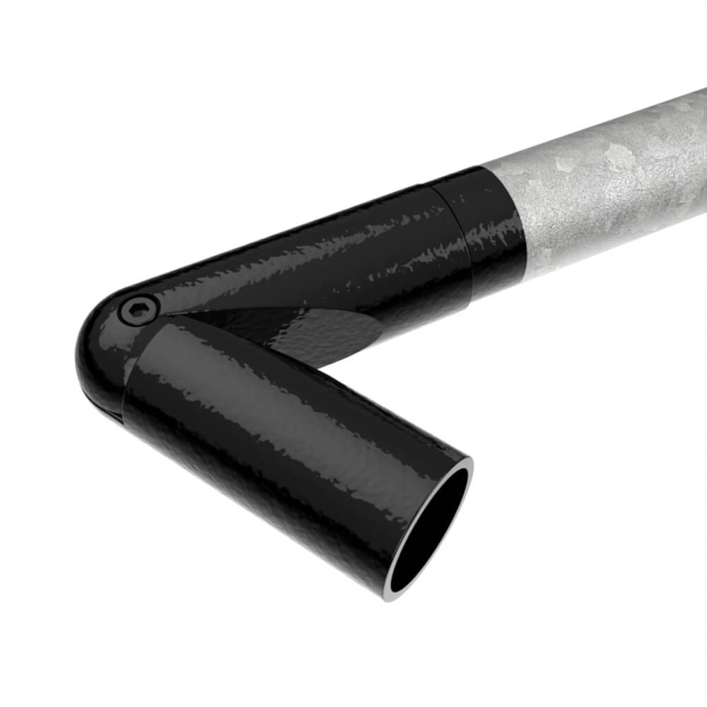 Adjustable Bend For 42.4mm Tube - Black Powder Coated