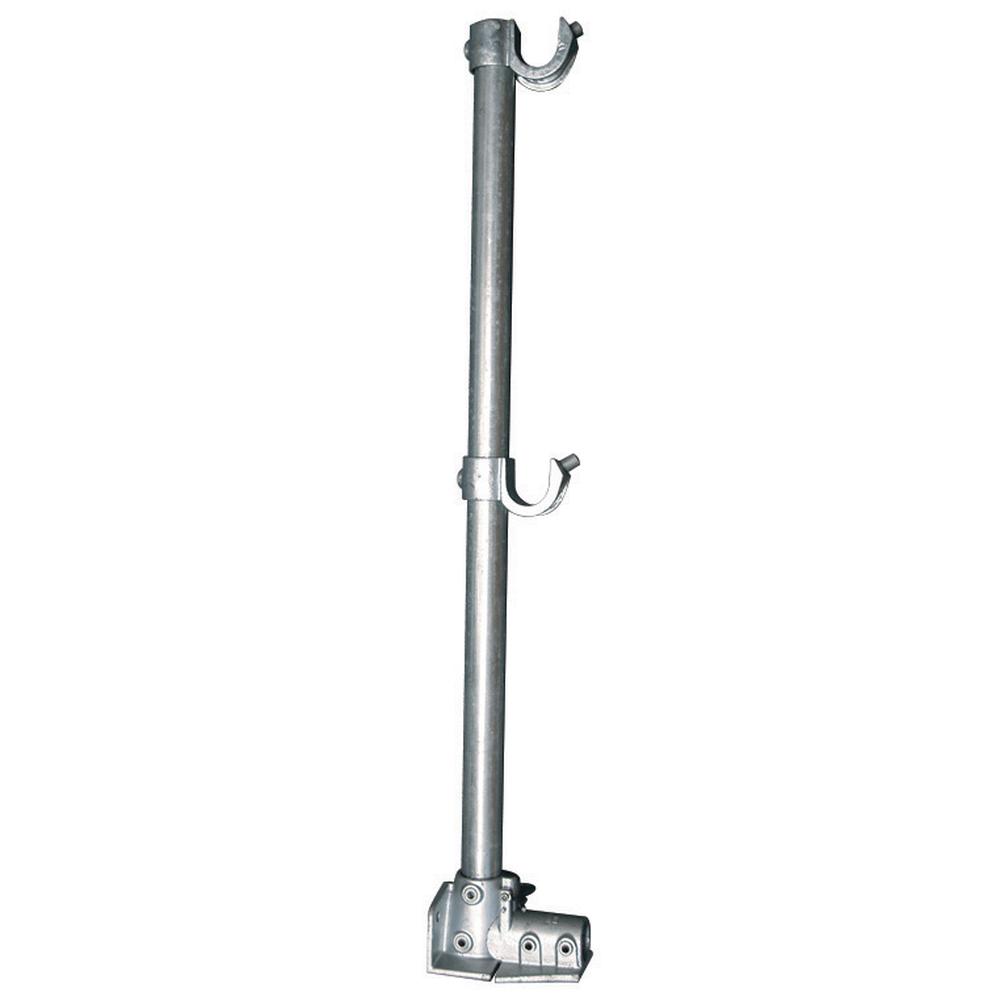 Roof Edge Protection Post 1100mm x 48mm Assembled with hinged Base Foot - F H Brundle