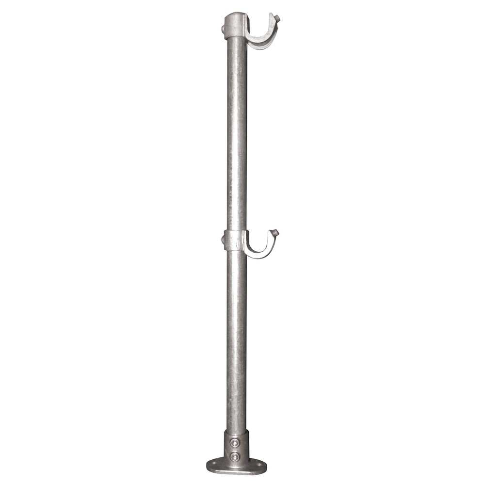 Roof Edge Protection Post 1100mm x 48mm Assembled with Railing Base Flange
