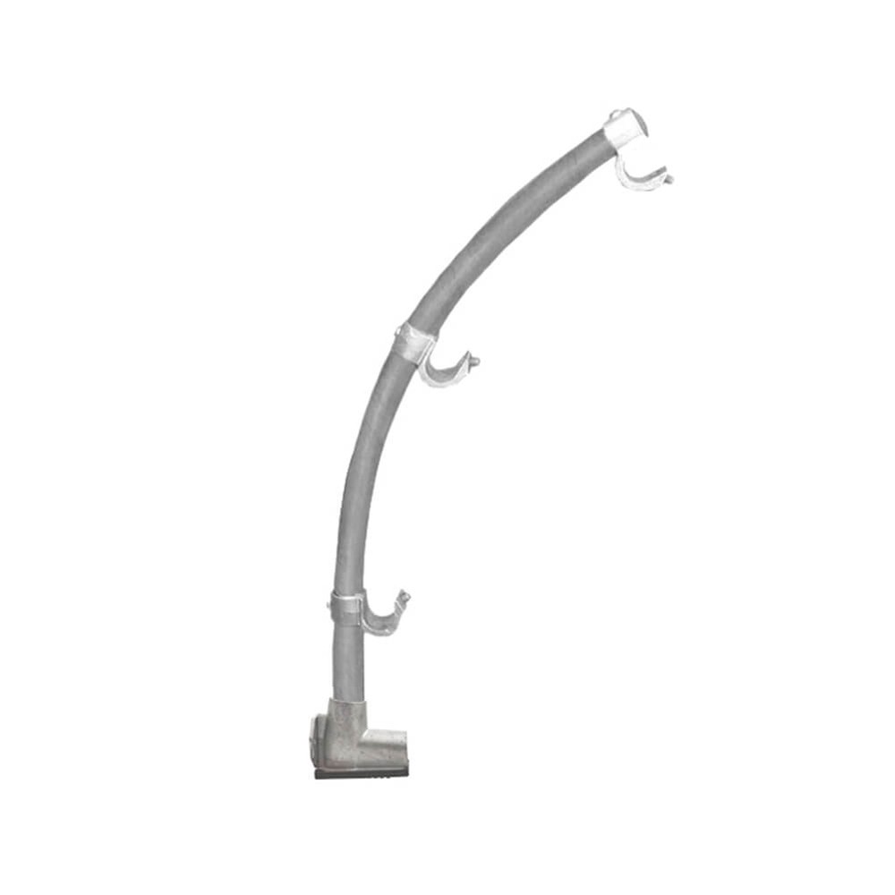 Roof Edge Curved Post 1100mm x 48mm Assembled - With 3 Cradles