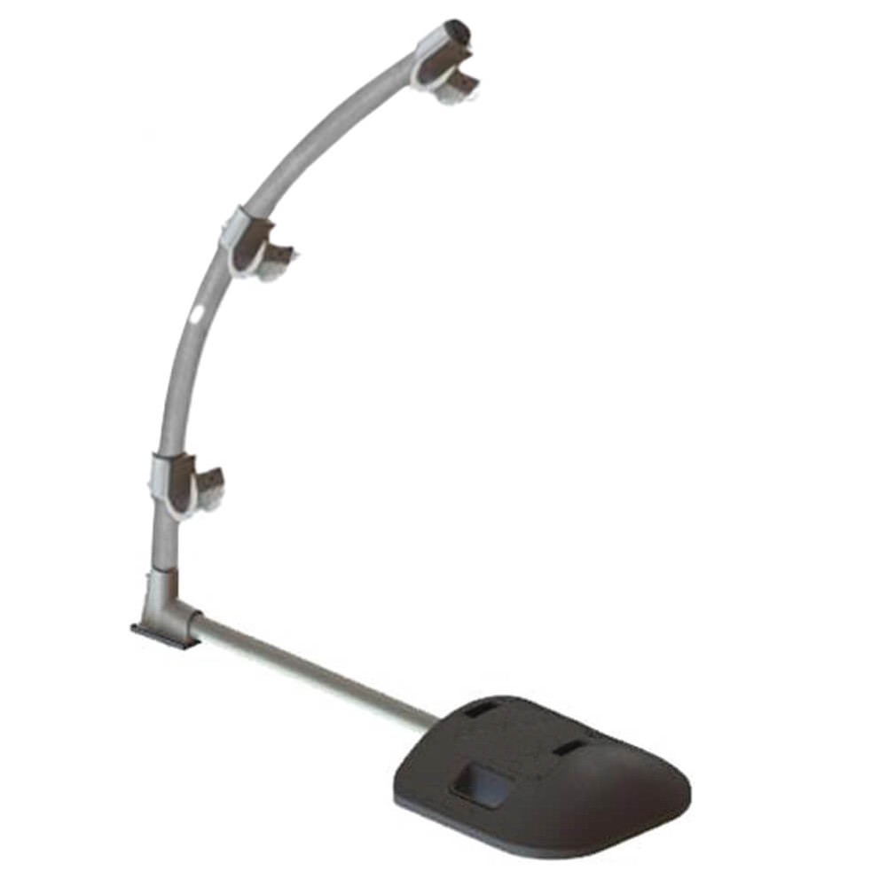 Roof Edge Curved Post 1100mm x 48mm C/W Counterweight, Collar & 1.075m Tube