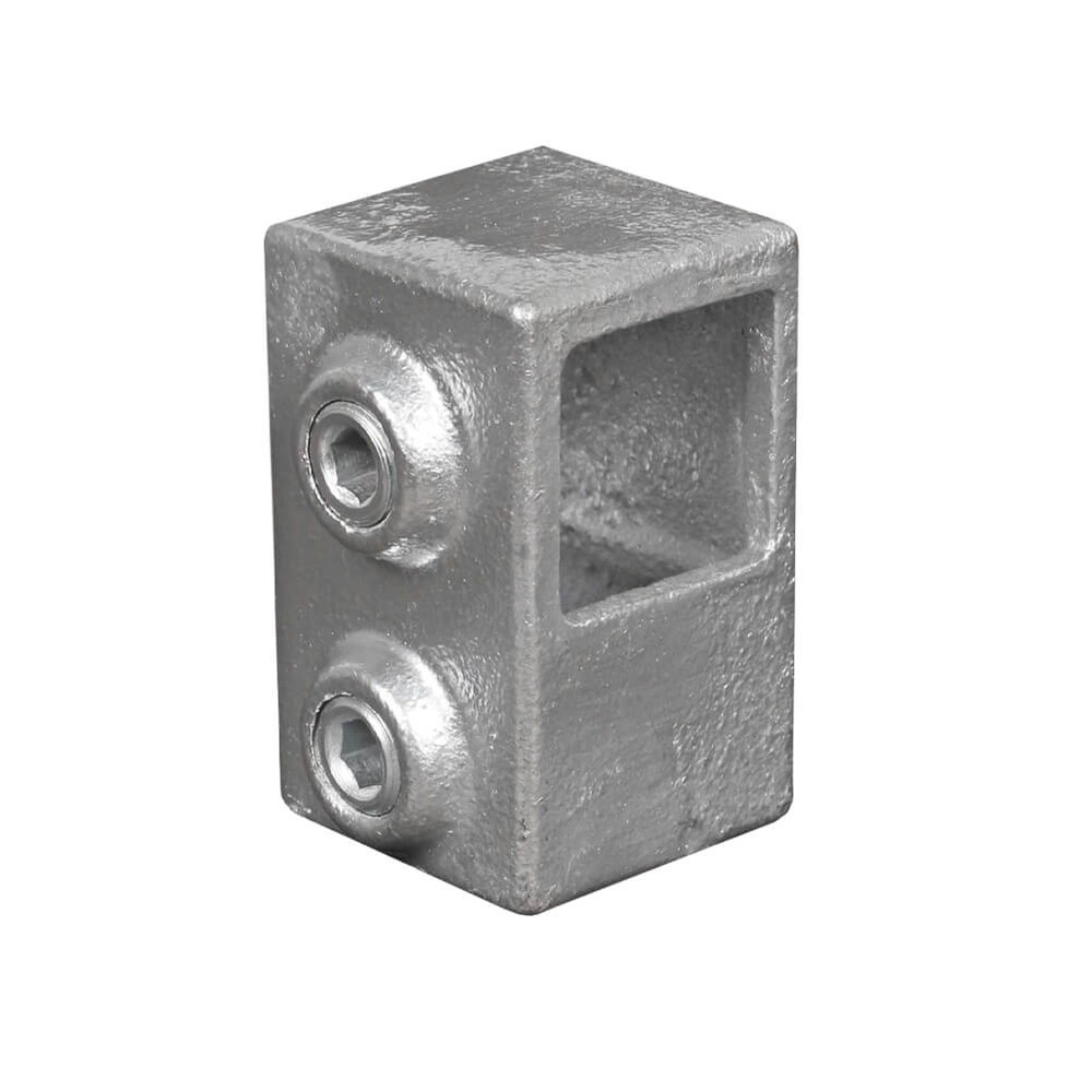 Tube clamp 25 x 25 Rectangular Hollow Section Short Tee 25mm