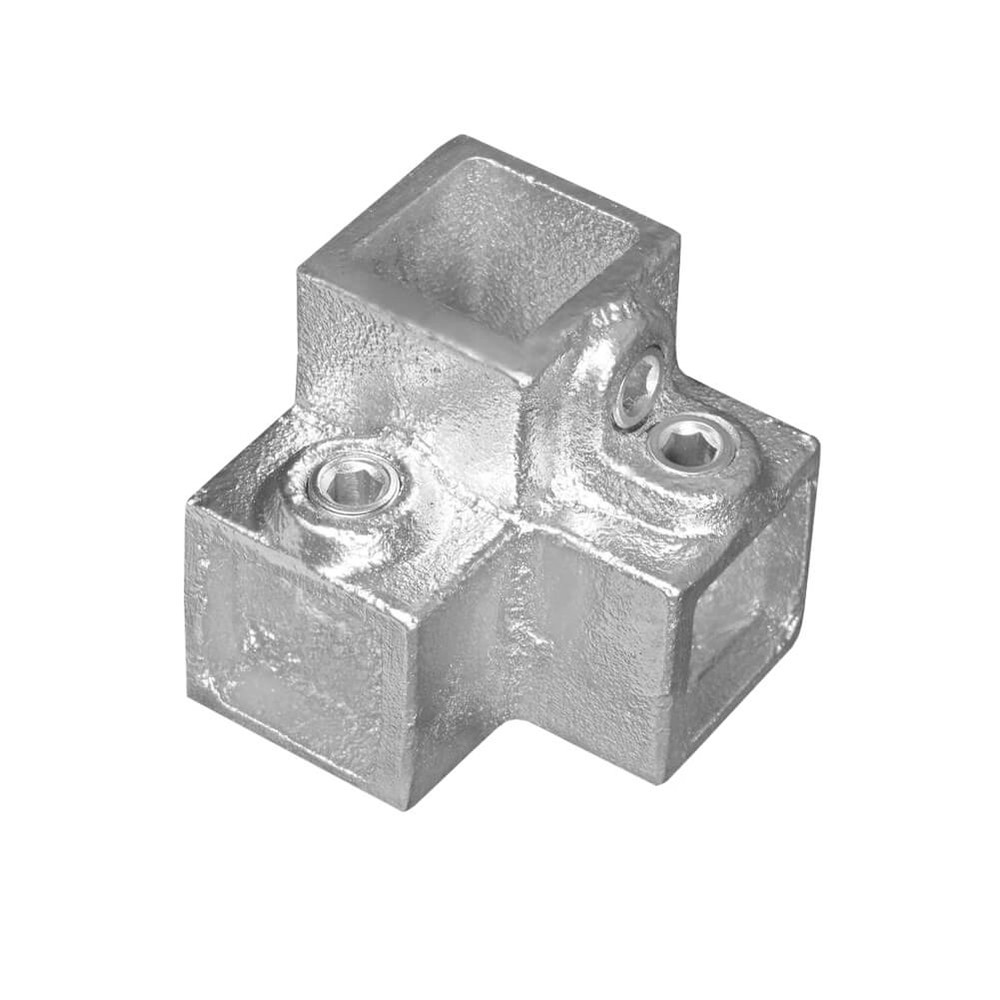 Tube clamp - 3 Way Elbow 25 X 25mm Square Hollow Section