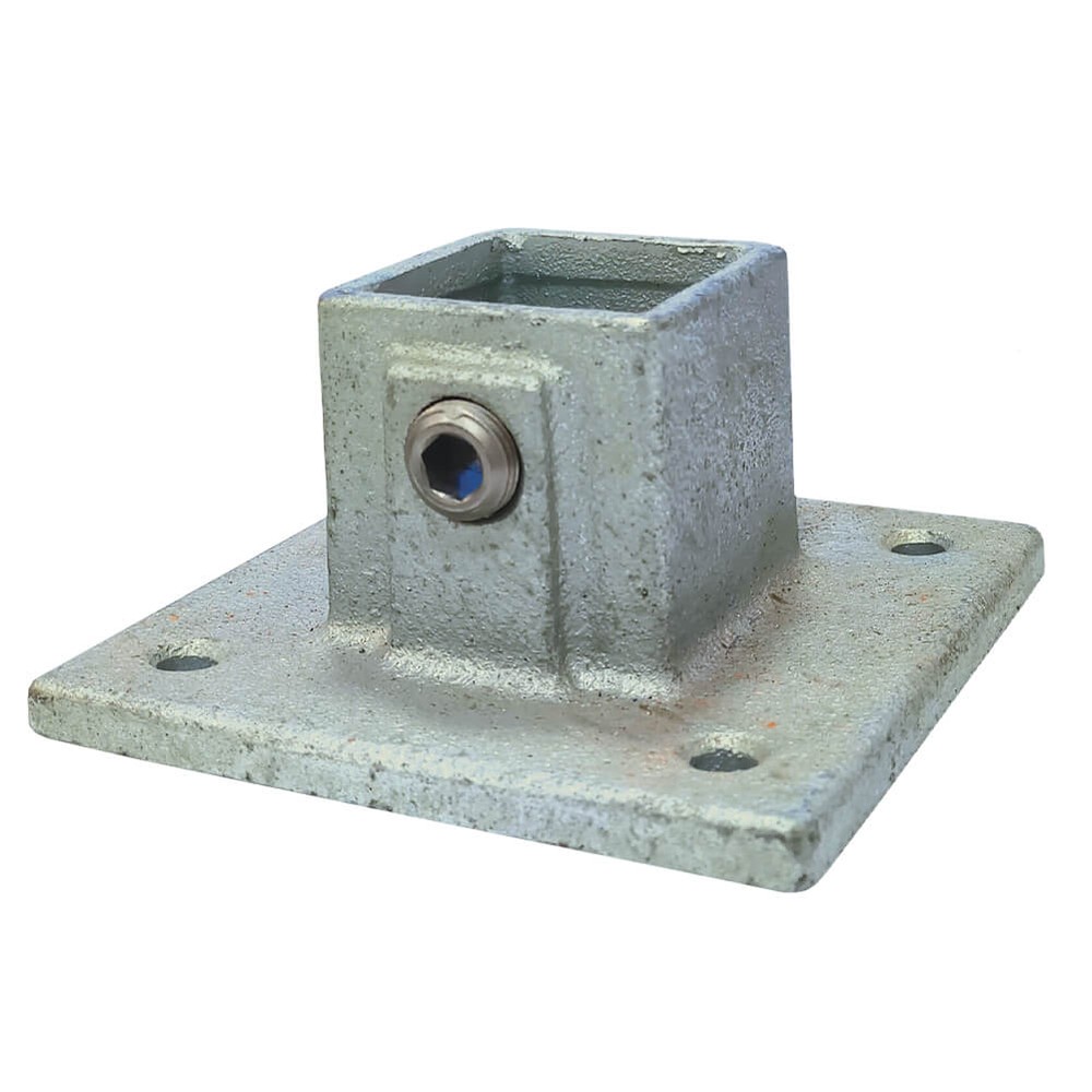 Tube Clamp Base Flang 25 x 25mm Square Hollow Section