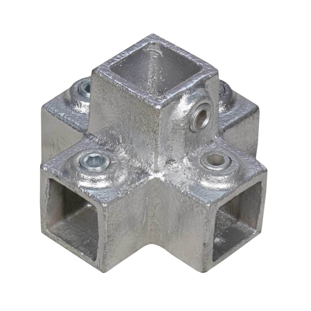 Tube Clamp - 4 Way Cross 25 x 25mm Square Hollow Section