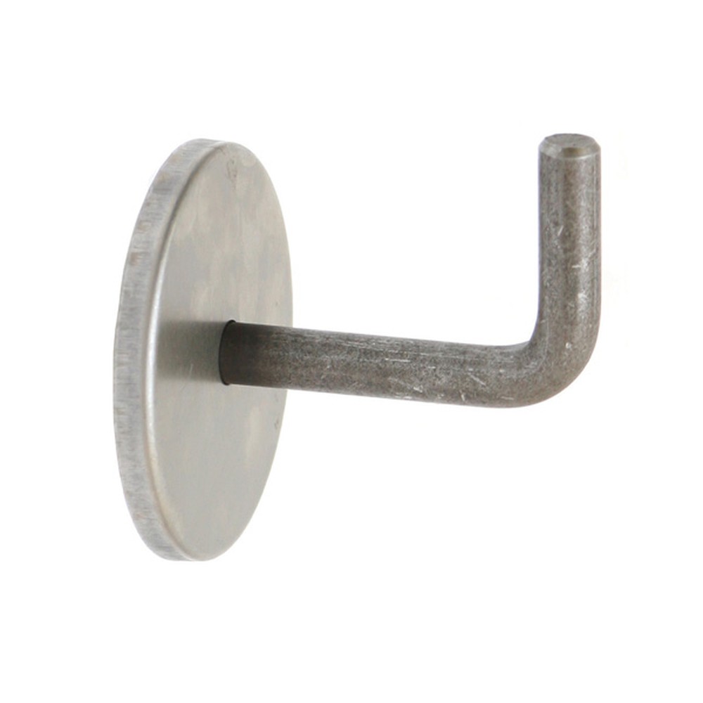 Handrail Bracket 76mm Self Colour Complete With Cover Plate - Mild Steel