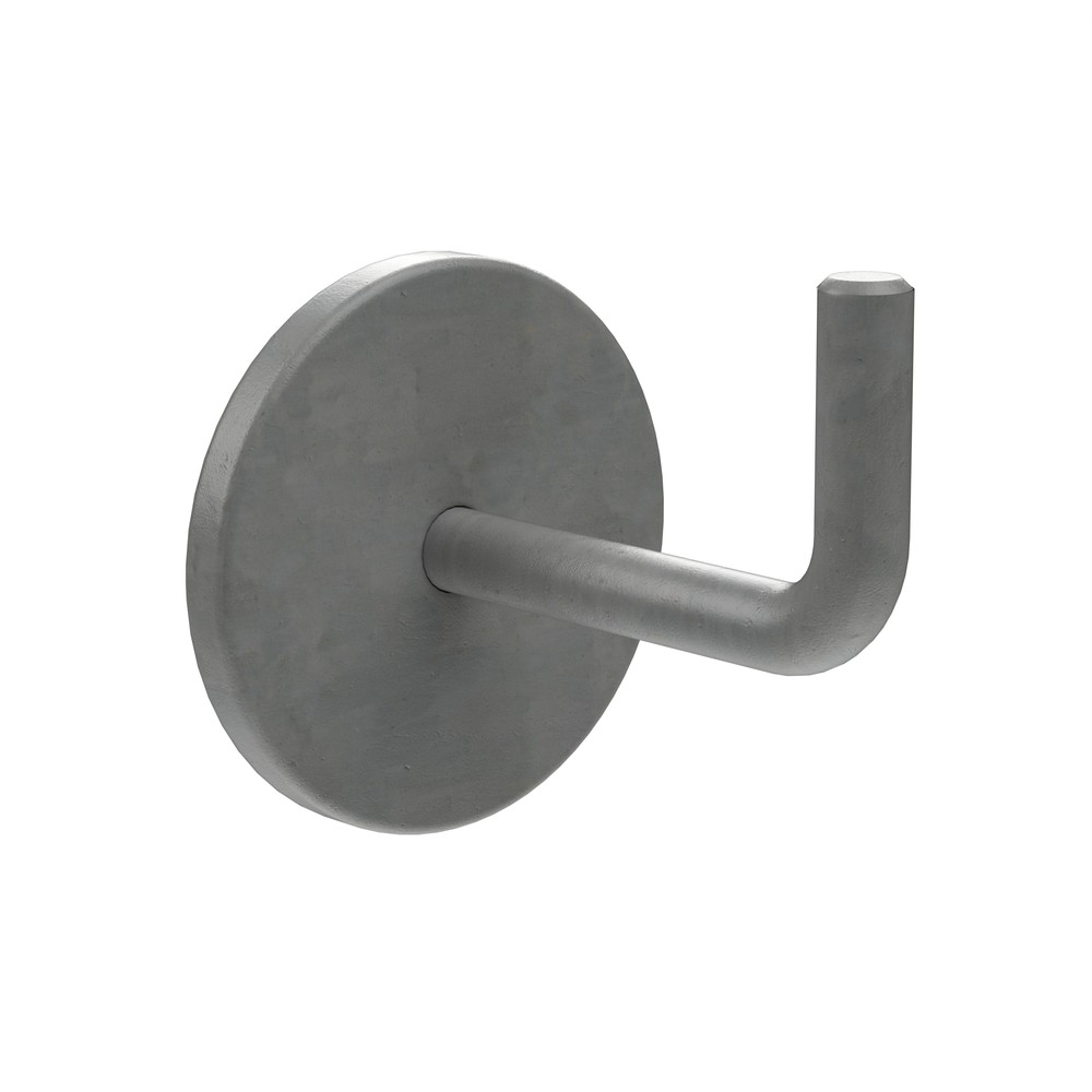 Handrail Bracket 90mm Self Colour Complete With Cover Plate - Mild Steel