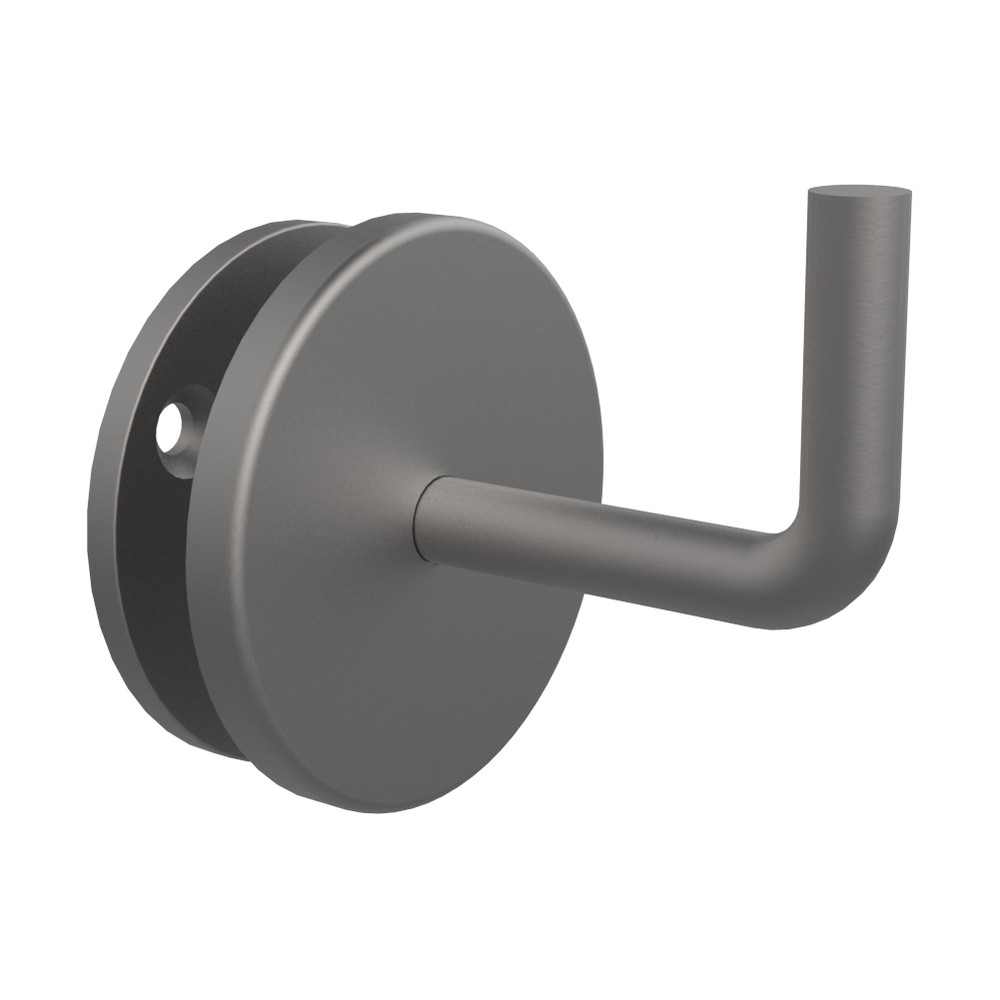 Handrail Bracket 76mm Self Colour Complete With Cover Plate - Mild Steel