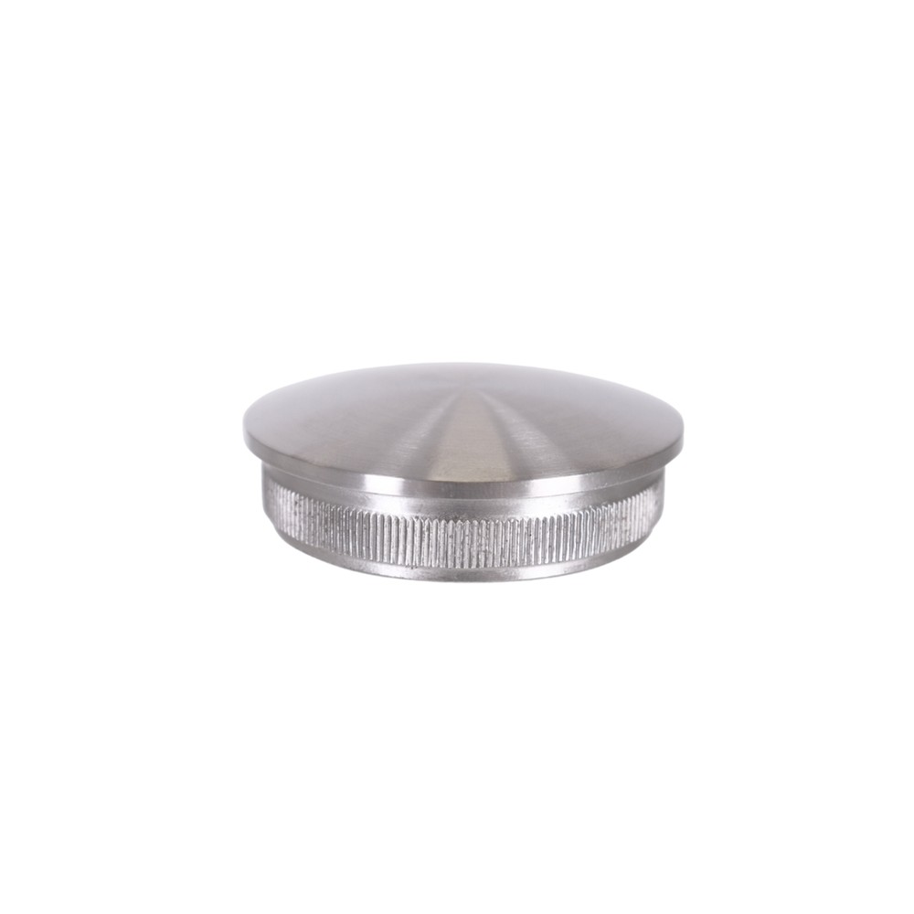 Stainless Steel 304 End Cap Raised Top Hammer Fit For 48.3mm Tube