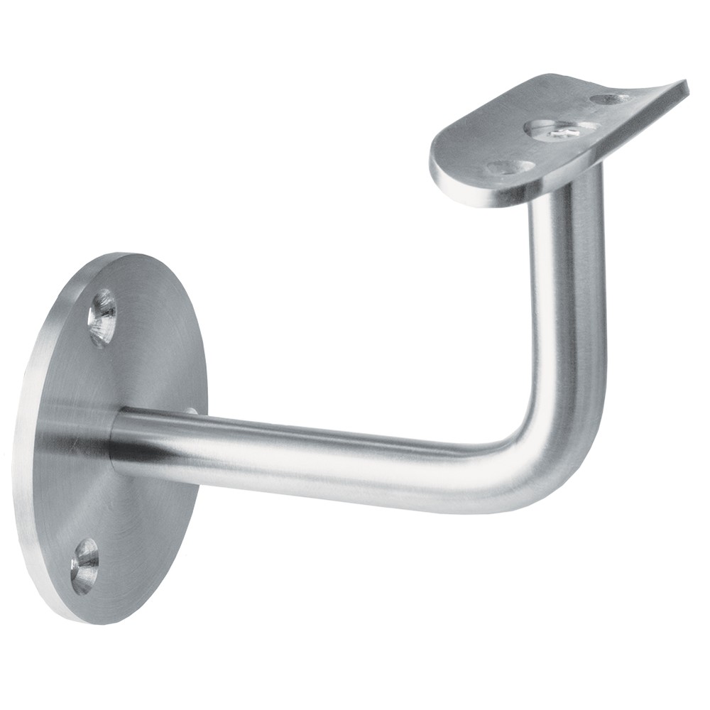 90° Cranked Arm Handrail Bracket for Ø48.3mm Tube - Stainless Steel