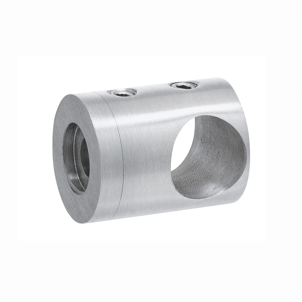 Stainless Steel 304 Crossbar Holder Flat Mounting Dual Screw Clamping
