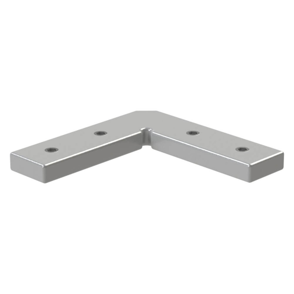 Aluminium 90 Degree Connector Mill Finish