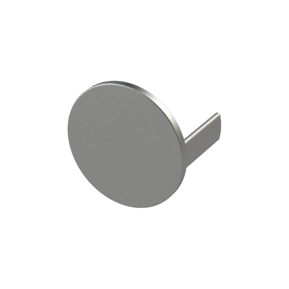 Aluminium 42.4mm Round End Cap Satin Anodised