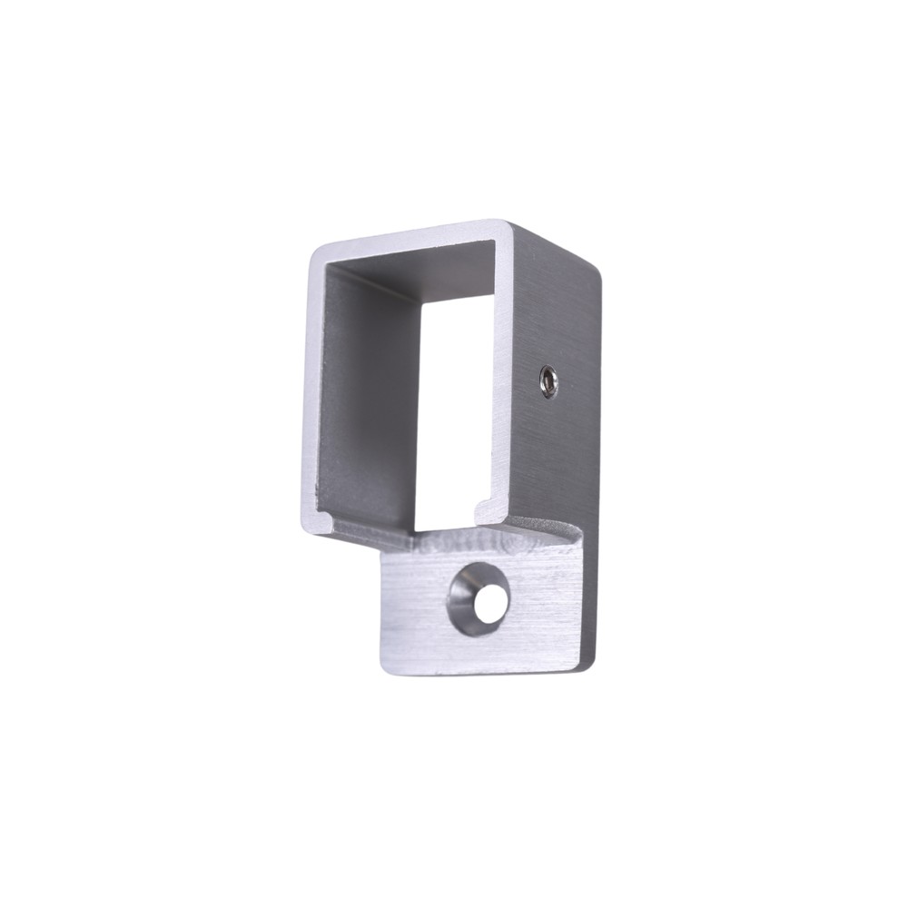 Aluminium Rectangular Wall Flange Satin Anodised
