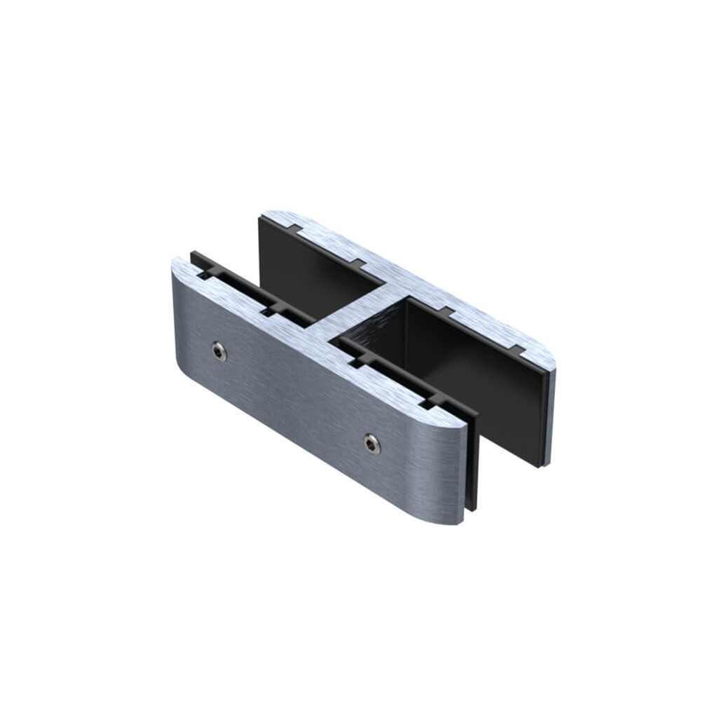 180 Degree Glass Stiffener Aluminium Satin - Suits 19 to 21.52mm