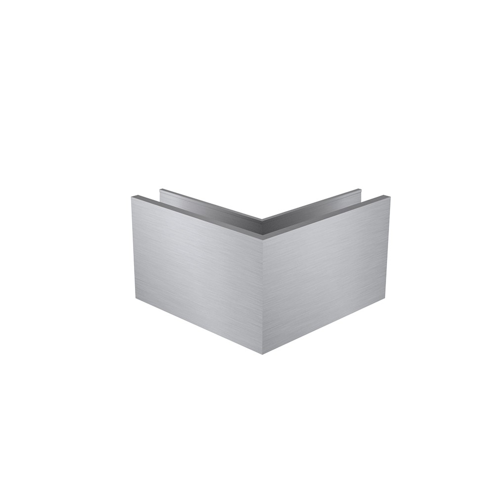 Slim Loc Base Fit External Corner Anodised Aluminium 200mm legs