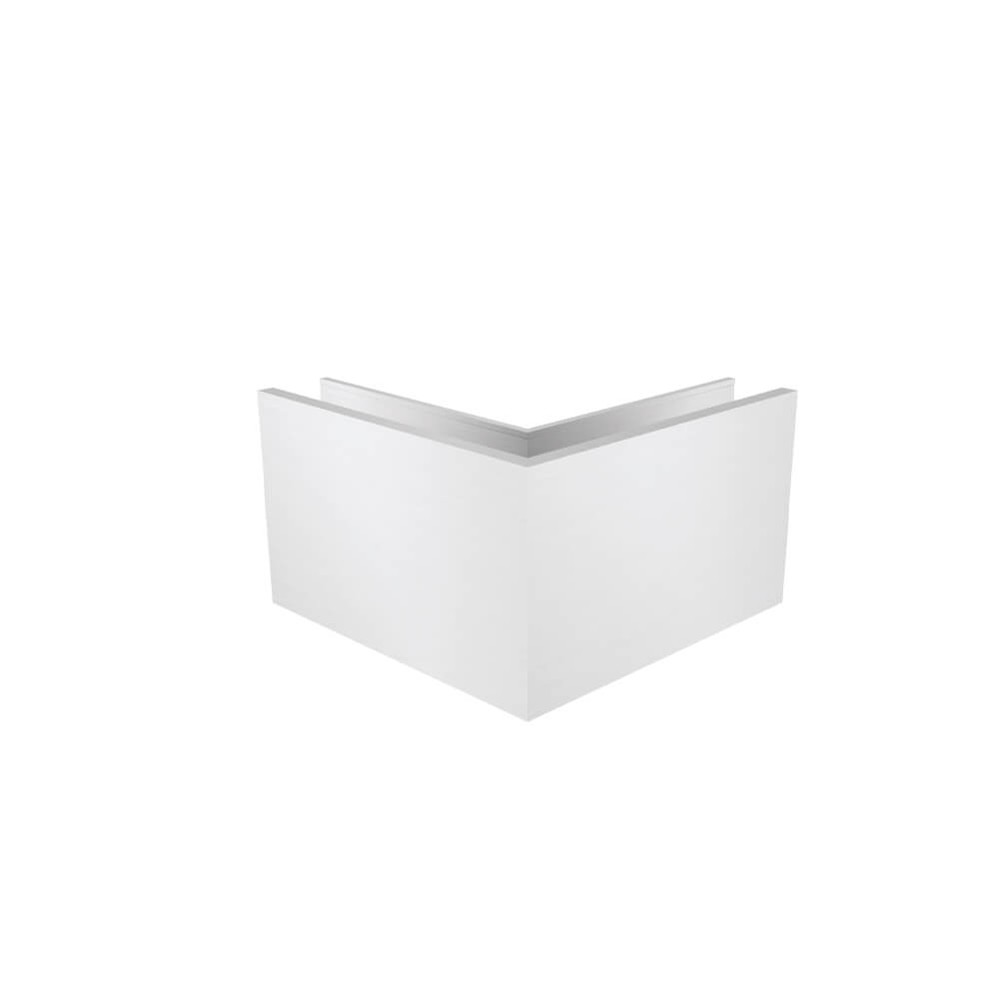 Slim Loc Base Fit External Corner Raw Aluminium 200mm Legs