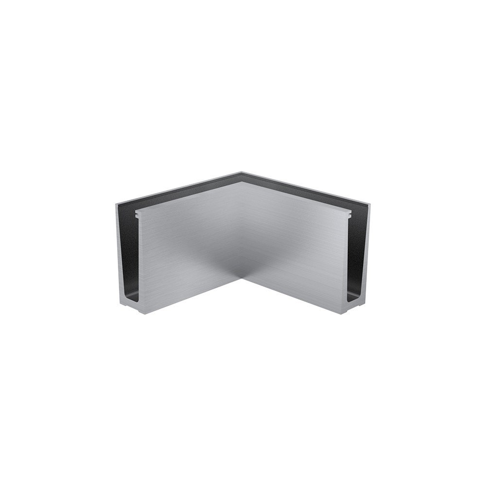 Slim-Loc Base Fit Internal Corner Anodised Aluminium 200mm legs